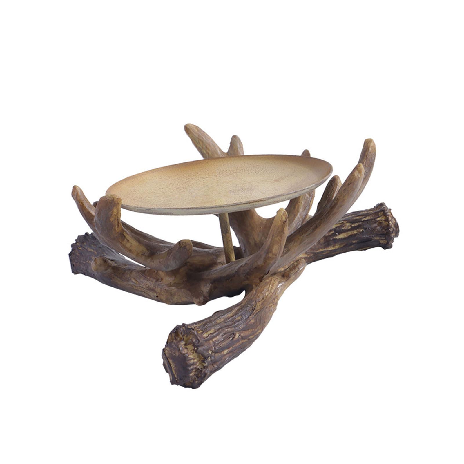 Osniyaw Multi-Coloured Candle Holder Farmhouse Candle Holder Table Decoration Rustic Tea Light For Home Decorations Antlers Candle Holder