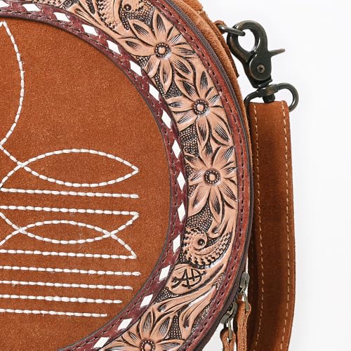 American Darling Canteen Bag Beautifully Suede Leather women bag Handbag4