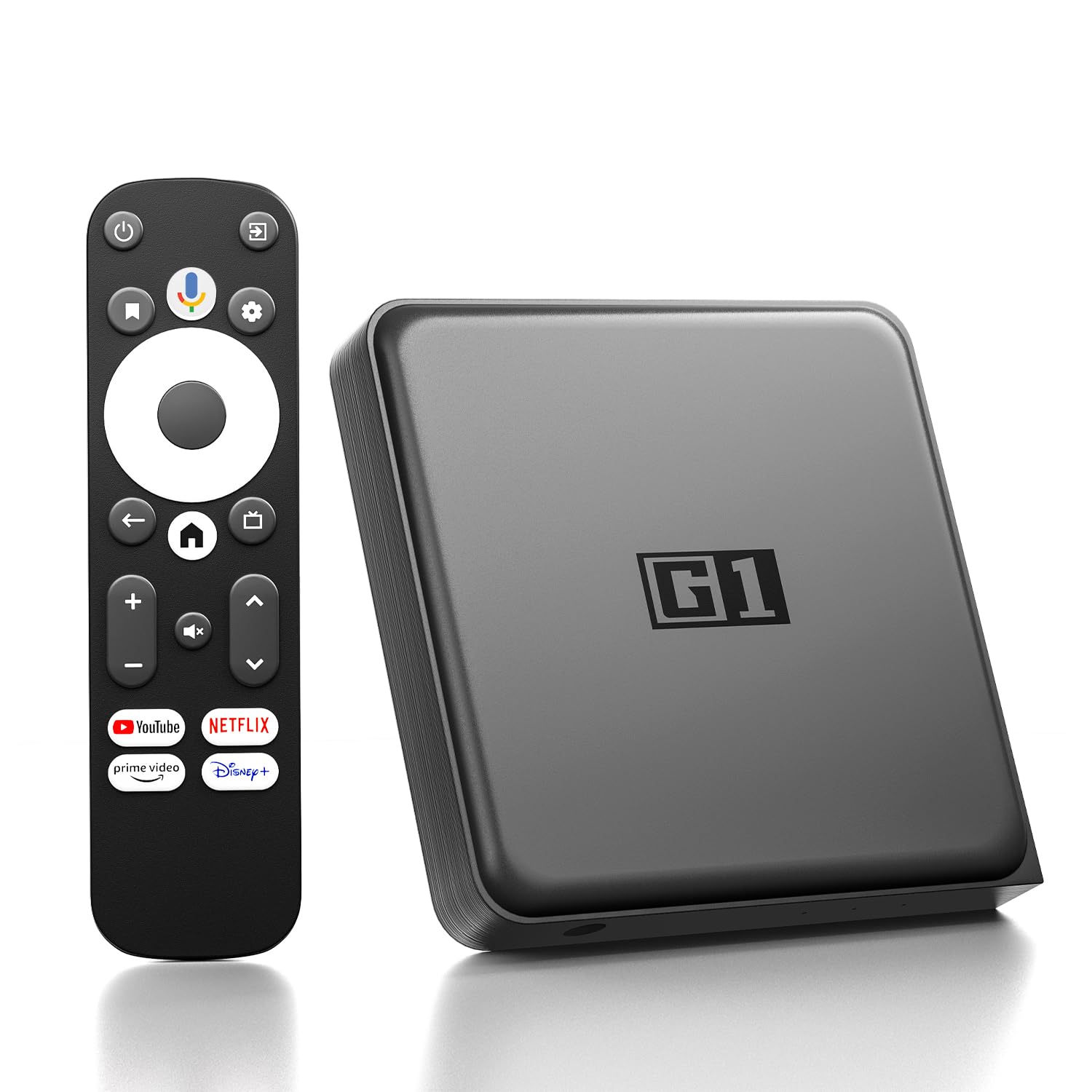 Android TV Box - 4K/HDR10/Dolby Vision/Dolby Digital+/DTS, ATV14.0 Smart TV Box Compatible con Google y Netflix Certificado, 4GB RAM+32GB ROM Streaming Box, WiFi 6, BT5.0, Asistente de Voz