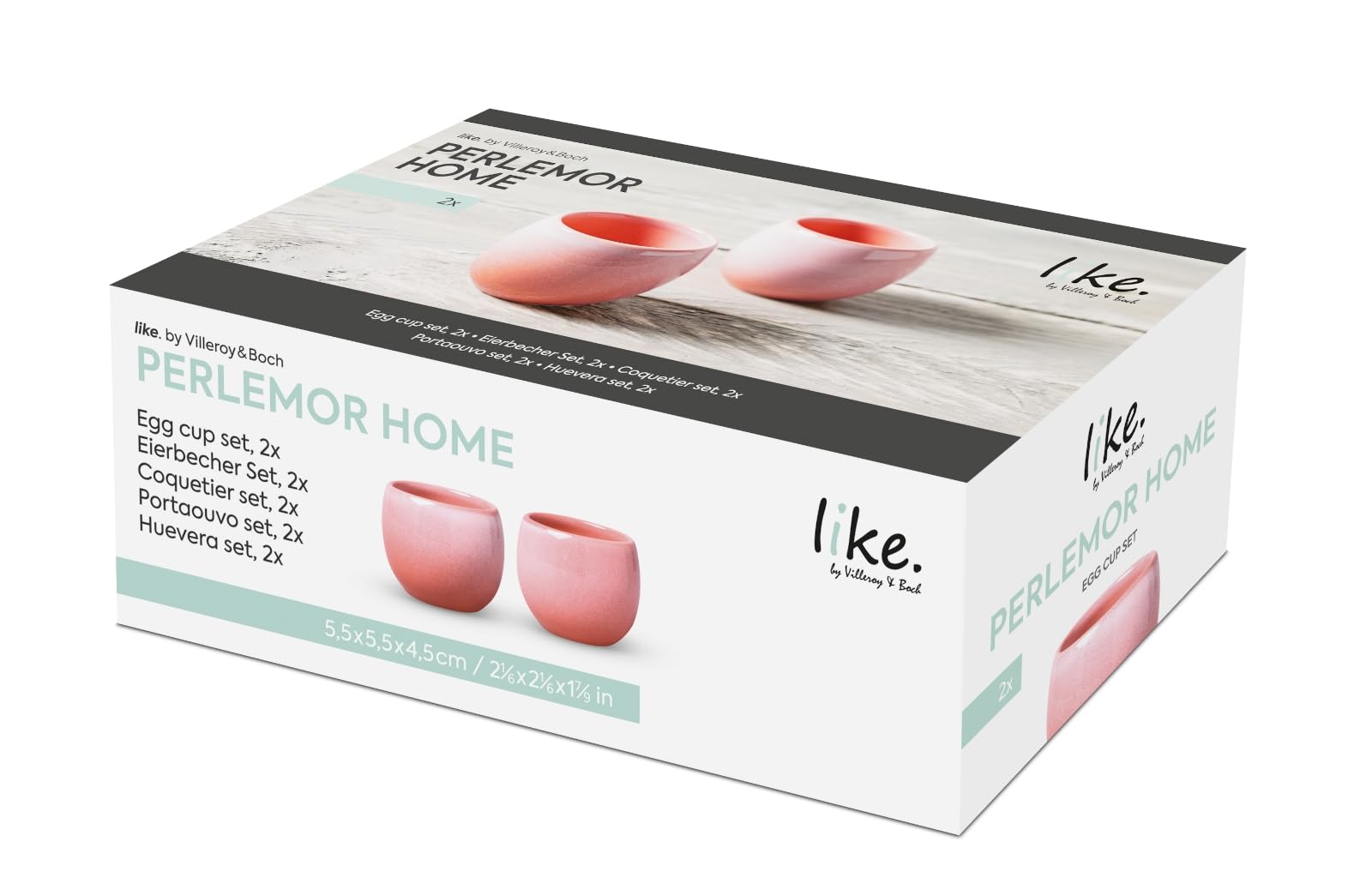 like. by Villeroy & Boch – Perlemor Home zestaw kieliszków do jajek 2-cz. 5,5x5,5x4,5cm