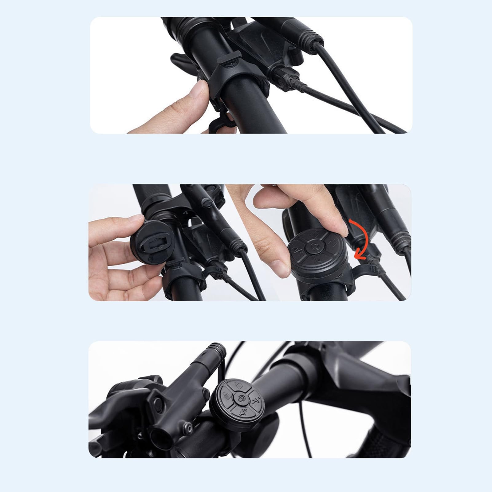Clacson Elettrico per Bicicletta con Telecomando, 80-130 dB, Ricaricabile 300mAh, Impermeabile IPX6, Allarme Antifurto, Installazione Rapida