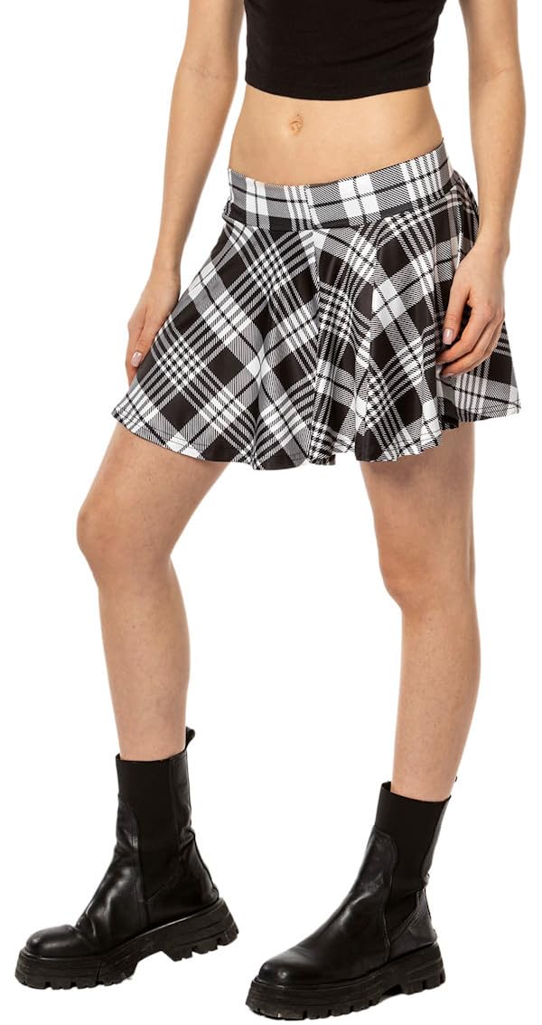 In One Clothing Falda plisada para niña con pantalones cortos interiores para escuela, ocio y fiestas