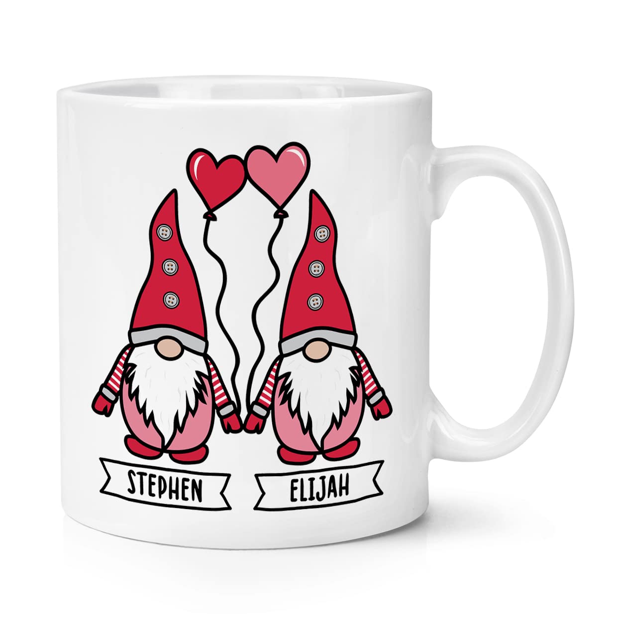 Personalised Gonk Gnome Men Valentine's 10oz Mug Cup