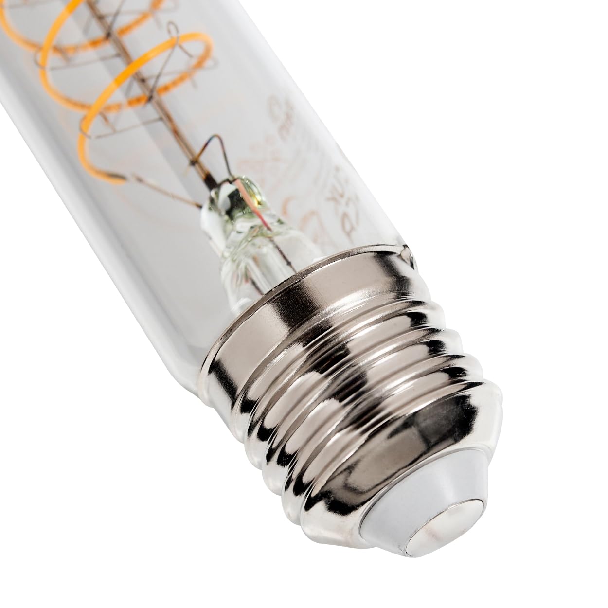 HOFSTEIN E27 LED Warmweiss Glühbirne 10er Set 6 Watt 2200 Kelvin 360 Lumen T30, Vintage Leuchtmittel Kolben Stab Mit Gedrehtem Filament Für Wohnräume Esszimmer Flur Küche Wohnzimmer