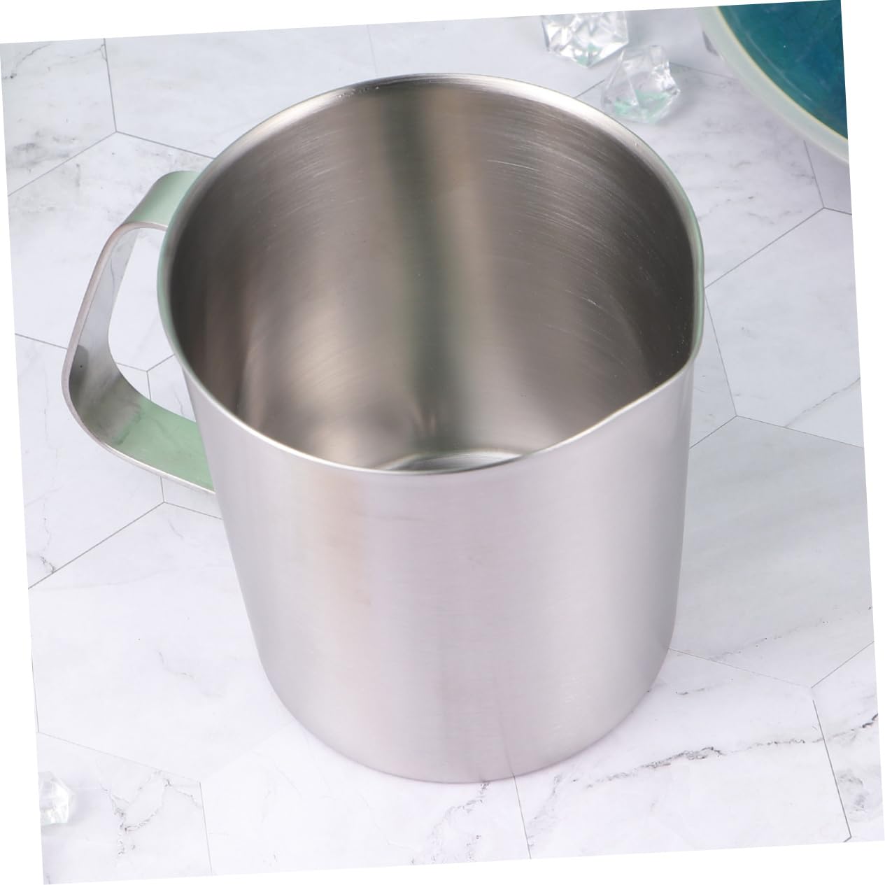 Alipis Bicchiere da cucina in acciaio inossidabile 304 con superficie graduata e facile consultazione per uso quotidiano in cucina e pasticceria