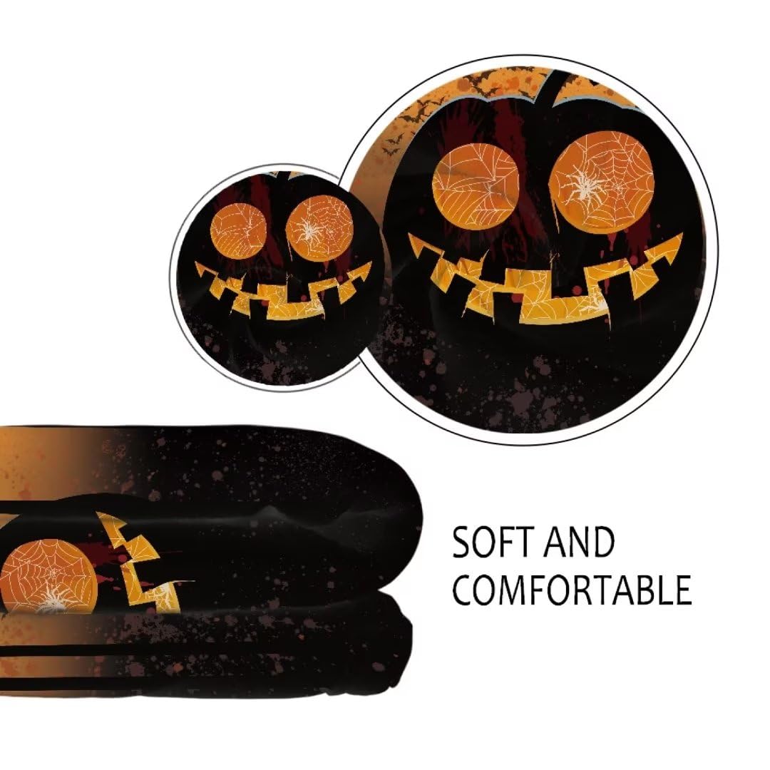 Coperta con ossa di teschio di Halloween, super morbida, in flanella, per divano e letto, 127 x 101,6 cm, per bambini
