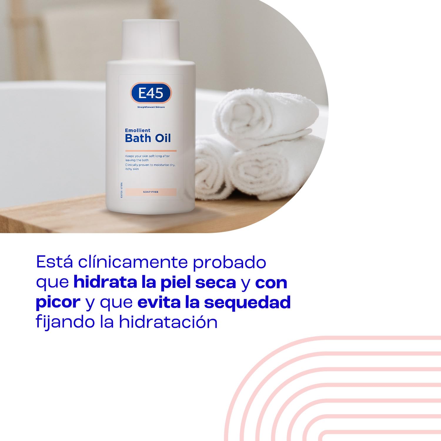 Aceite de Baño Hidratante E45 500ml - Emoliente para Piel Seca