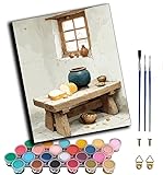 【Facile à suivre】Vous pouvez faire correspondre les numéros de peinture et les figures sur la toile pour remplir la peinture, ou le faire vous-même en mélangeant les couleurs, en peignant votre style. Vous créerez toujours une image belle et exquise, peu importe que vous soyez bon ou mauvais en dessin, cela ne nécessite aucun talent de base en peinture.