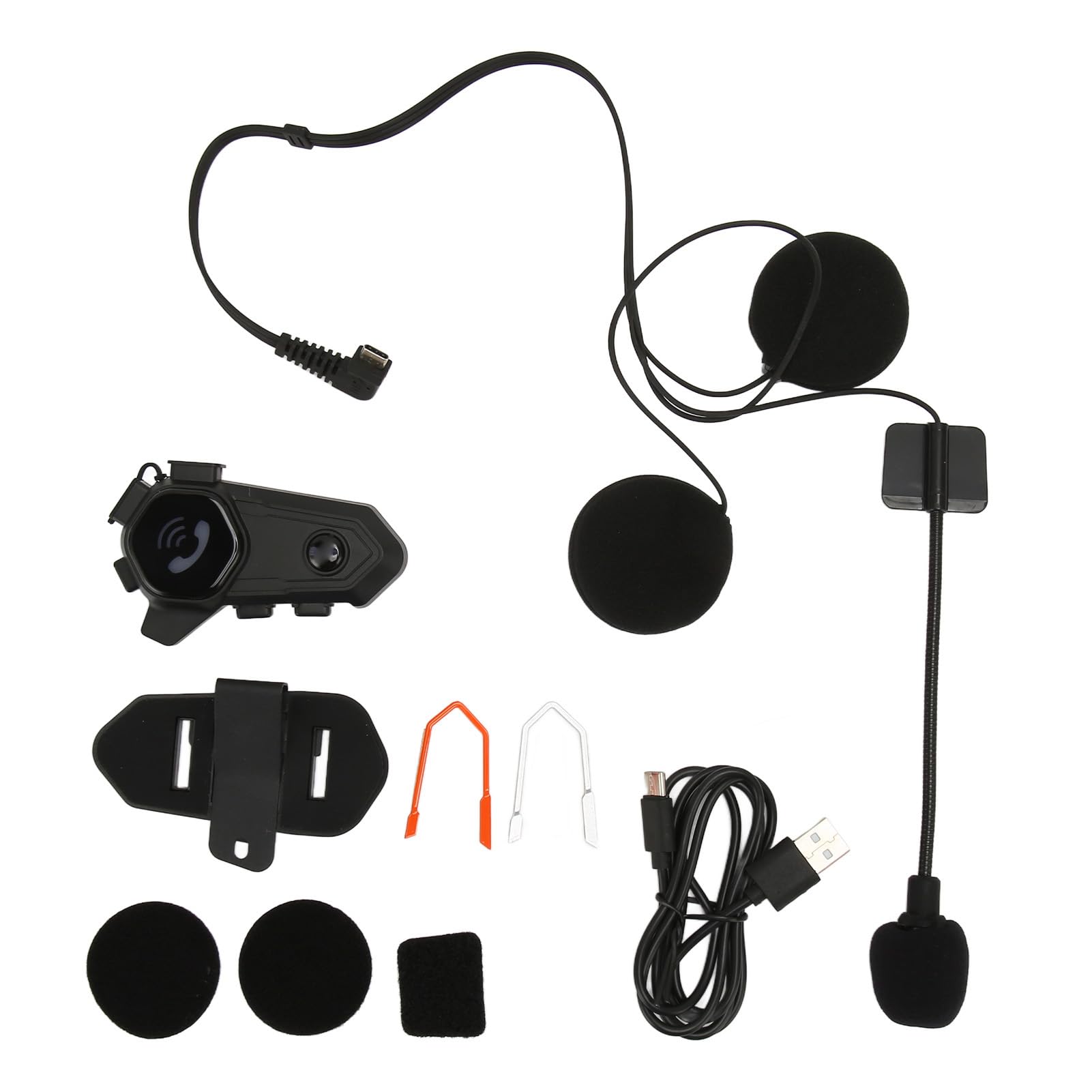 V11S Motorcycle Helmet Headset IP67 Waterproof Intercom for Riders