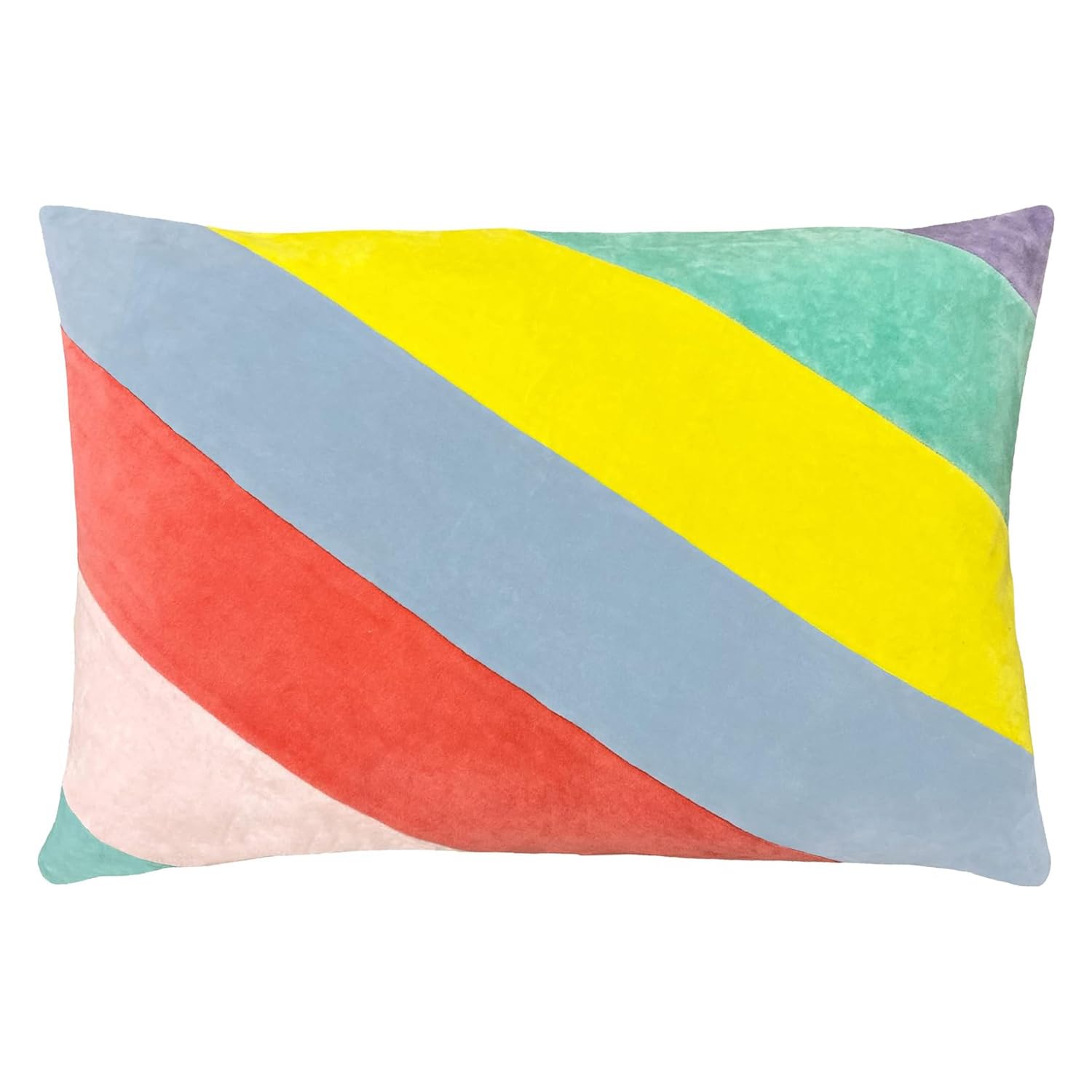 furn. Della Polyester Filled Cushion, Cotton, Pastels