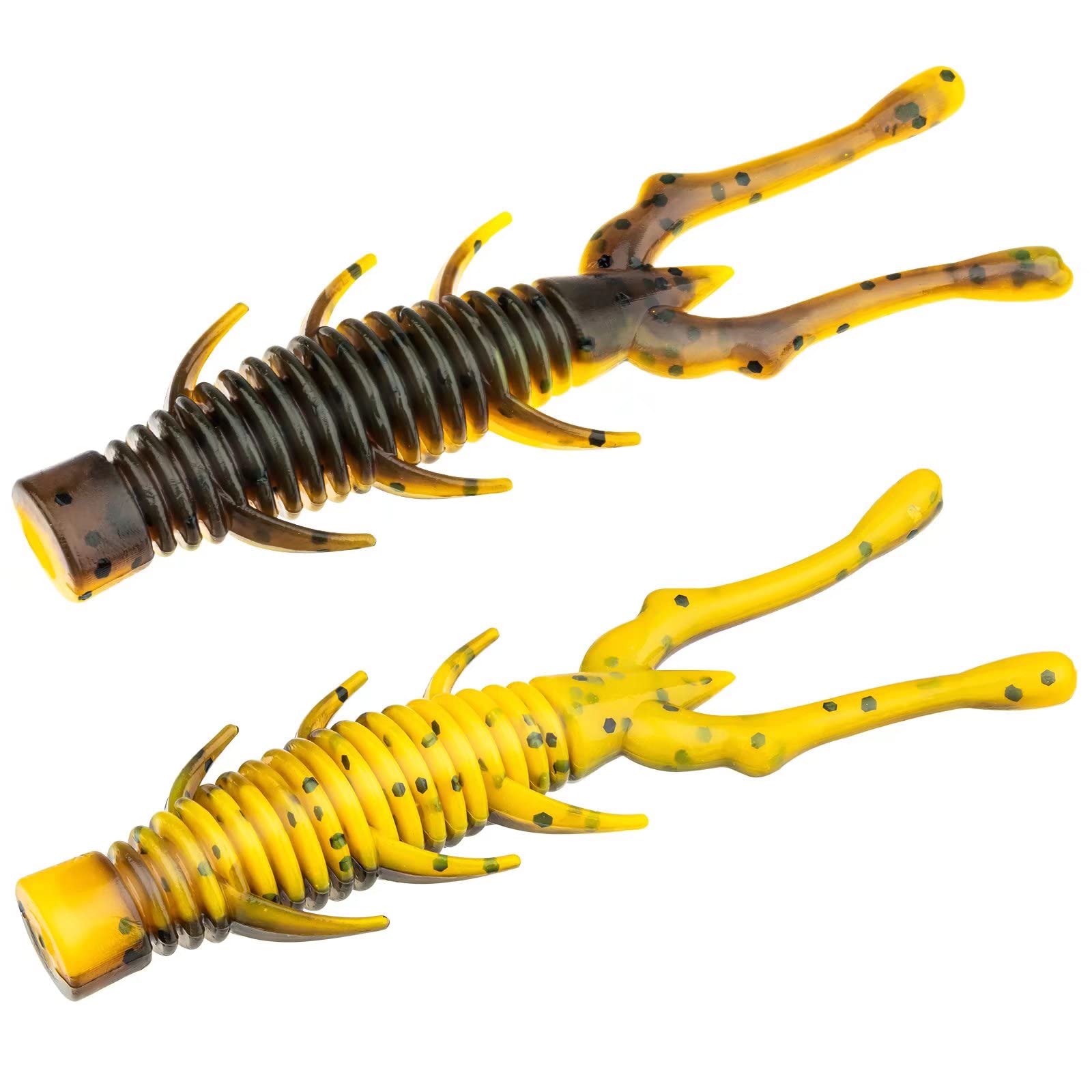 THKFISH Bass Lures 20pcs Ned-Rig-Baits Soft Plastic Fishing Bait Soft Lures for Bass Fishing 2.95''