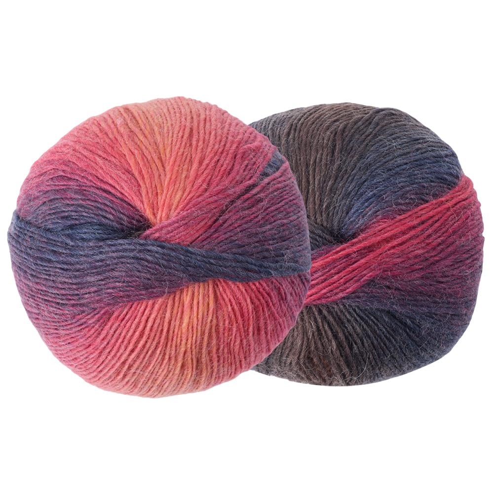 2 gomitoli di lana Velvet da 100 g, filato di velluto chunky per lavorare a maglia, morbido filato di lana per lavori a maglia, per lavori fai da te, borse, cuscini, sciarpe