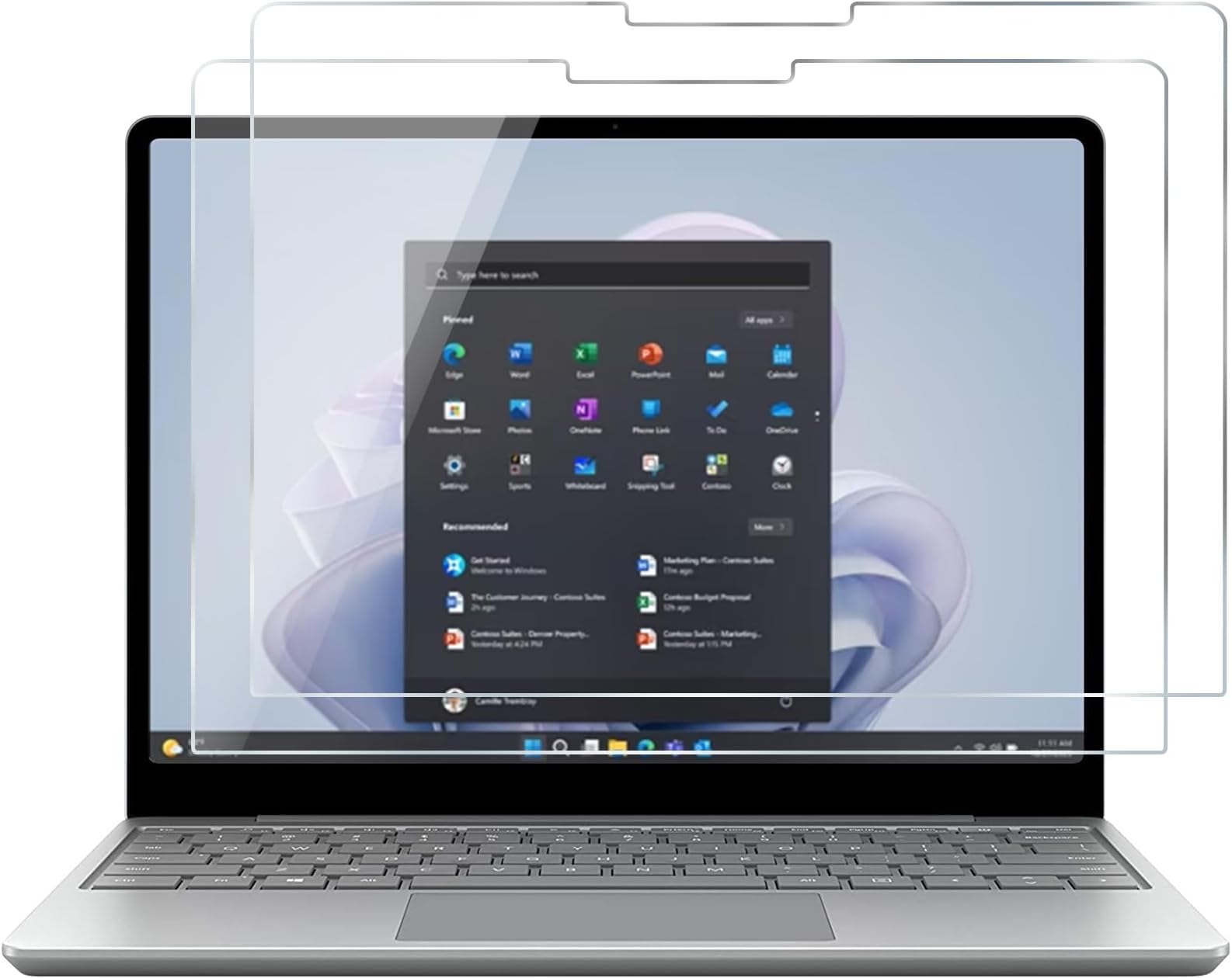 EHLCYS Funda con Teclado para Microsoft Surface Pro 7 Plus/Pro 7/ Pro 6