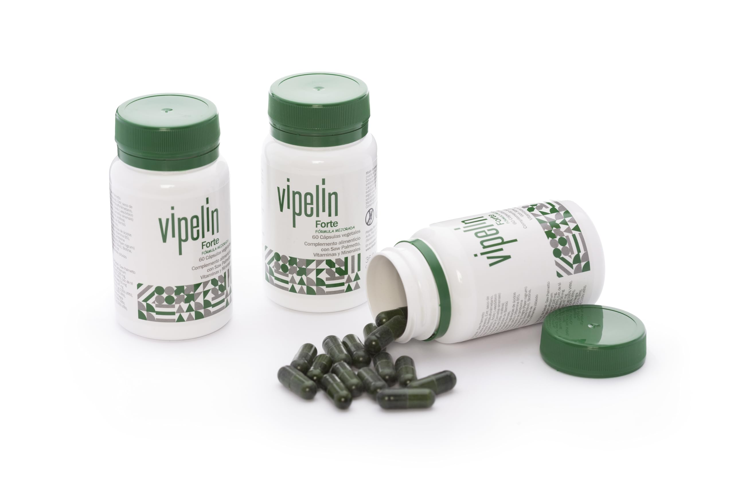 VIPELIN FORTE - Witaminy przeciw wypadaniu włosów dla mężczyzn - 60 kapsułek na 1 miesiąc - formuła biotynowa - 100% naturalne składniki. - Unikaj skutków ubocznych.