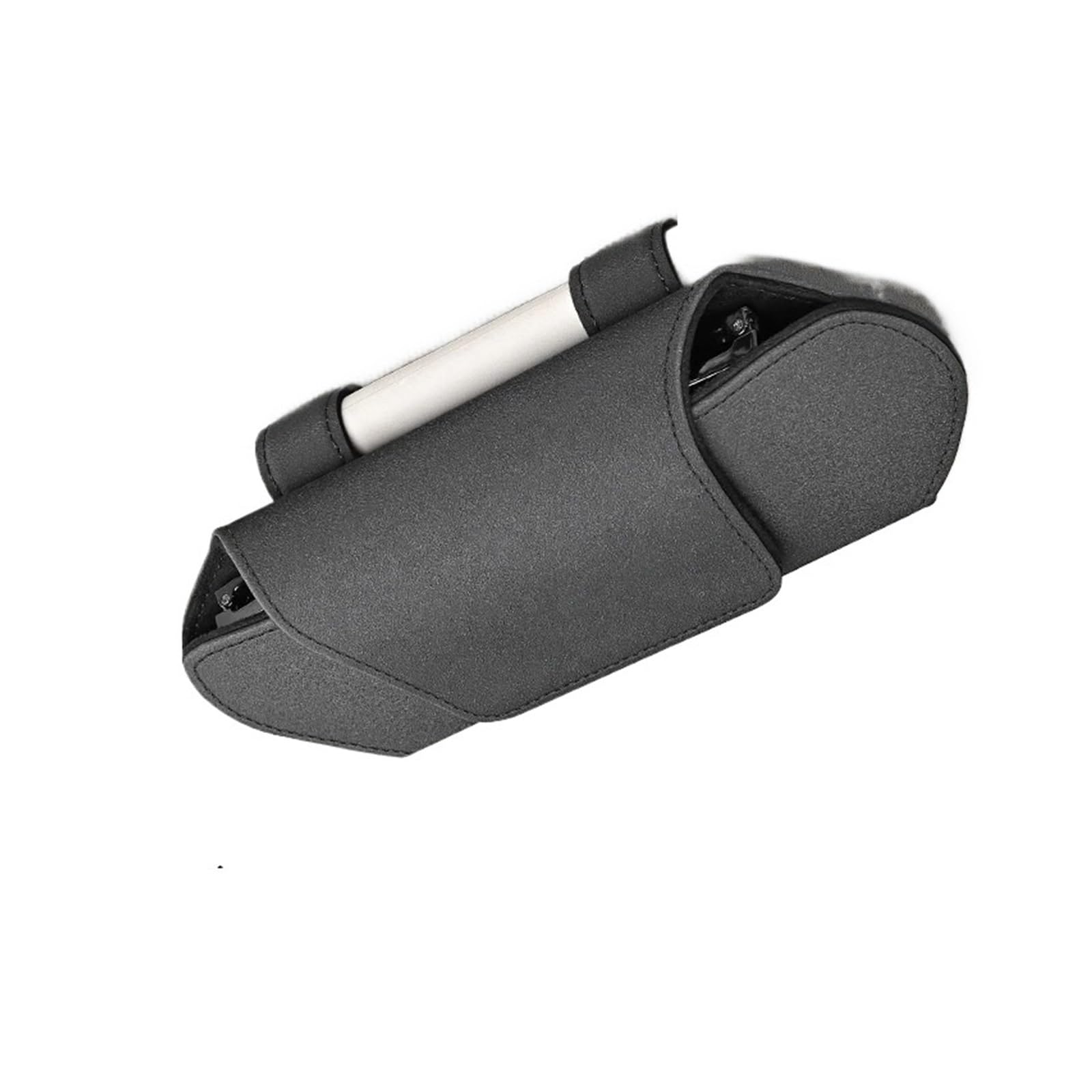 Auto Sonnenbrillenhalter Automontiertes Magnetisches Brillenetui Multifunktionale Aufbewahrungsbox Für Sonnenblenden Wildleder-Sonnenbrillenrahmen-Clip(Black)
