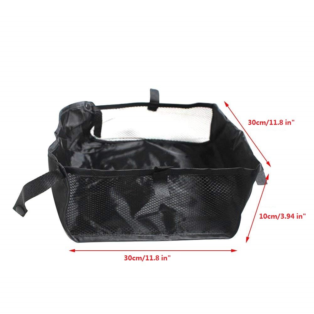 Cesta para cochecito de bebé, cochecito de bebé, cesta colgante inferior, bolsa organizadora inferior para cochecito de bebé, organizador de accesorios de red de malla