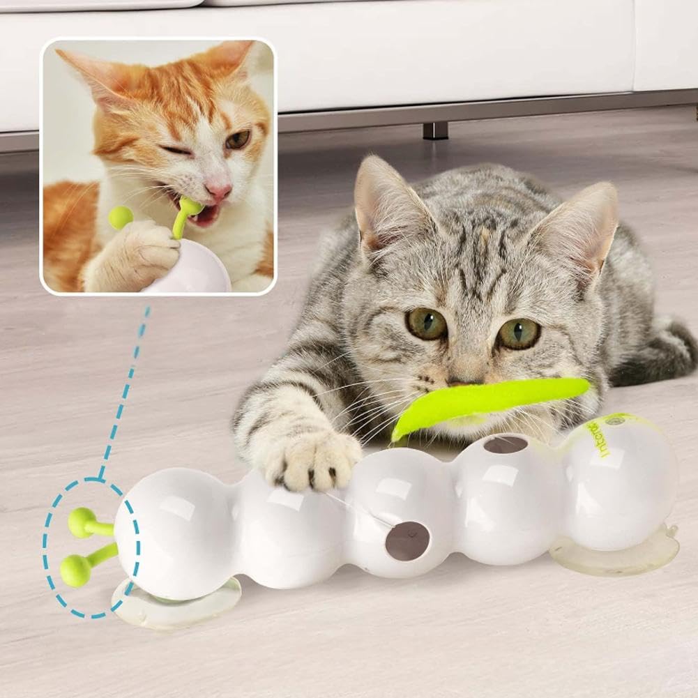 Jouet Chat Automatique En Forme De Ver - Détection De Mouvement, Rechargeable USB - Interactive Pour Chat D'Intérieur - 5