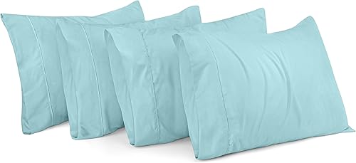 Miniatura 8 de Utopia Bedding Fundas de almohada estándar  Paquete de 4  Cierre de sobre  Tela de microfibra cepillada suave  Fundas de almohada resistentes al