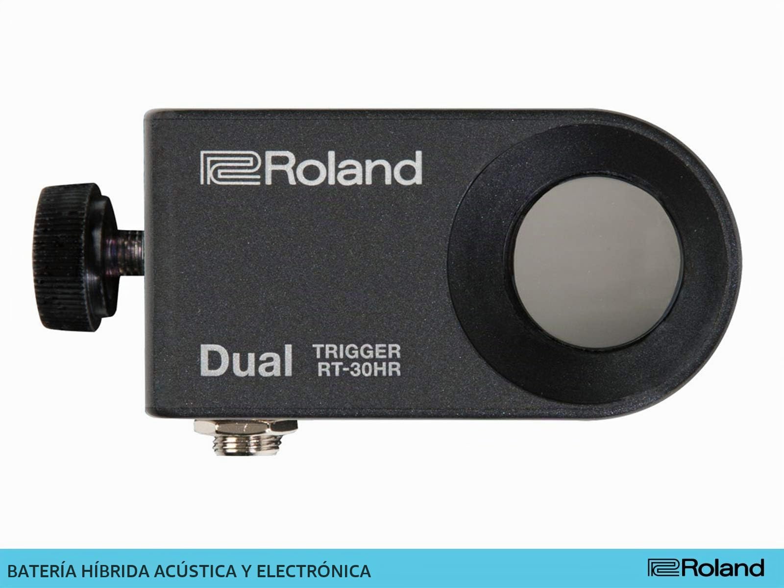 Disparador doble de percusión acústica Roland RT-30HR para baterías V-Drums e híbridas