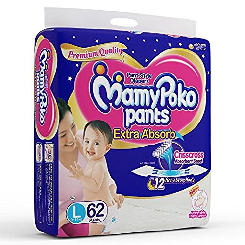 MamyPoko Jumbo Pants (Large, 62 Pcs)