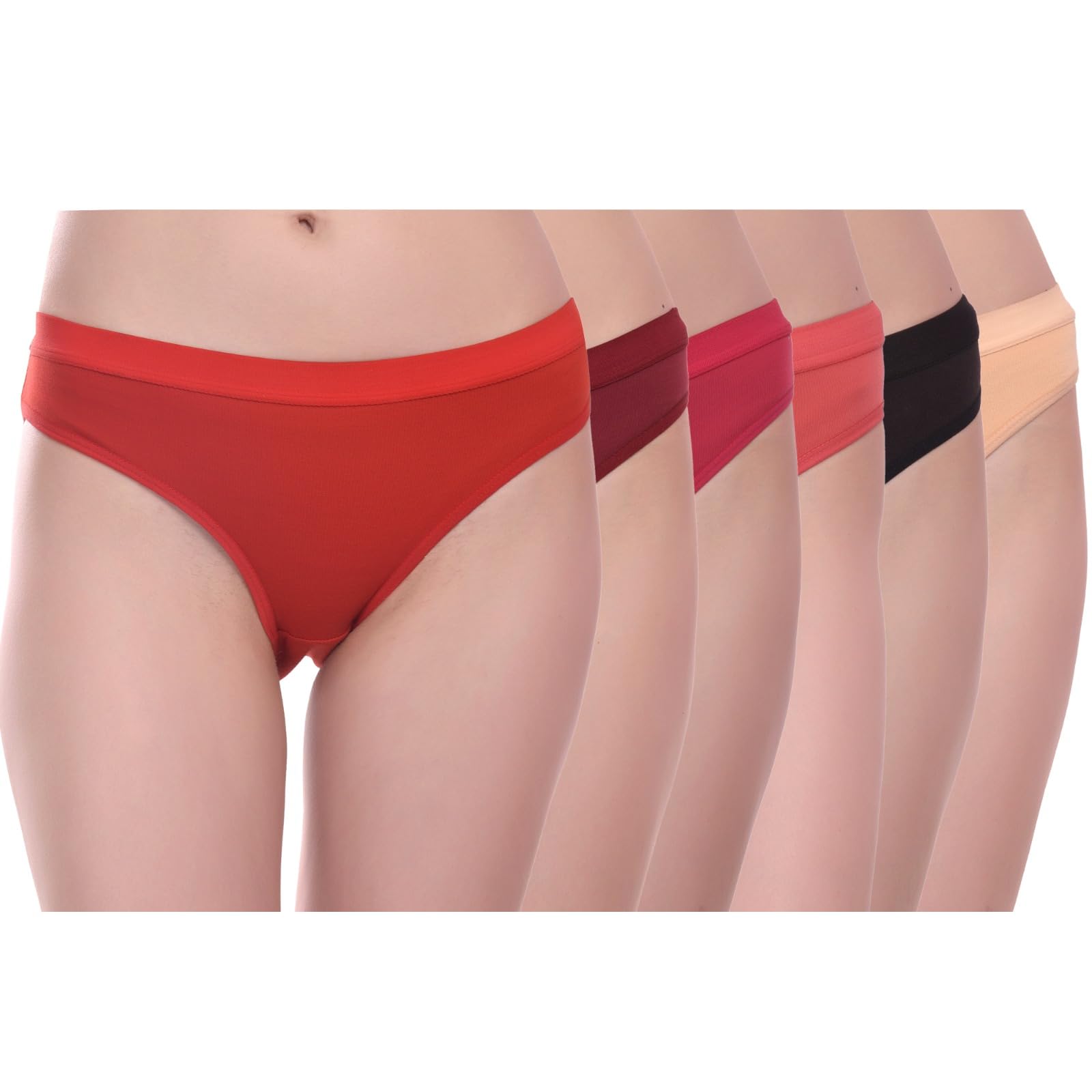 Women's Seamless Bikini Panties, Pack of 6-image-20
