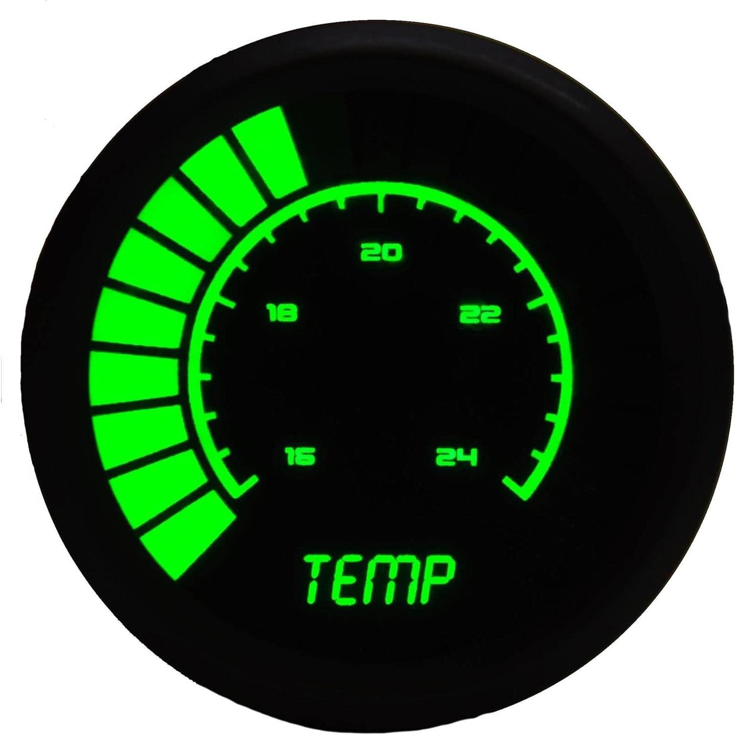 Intellitronix Universal Digital Bargraph Water Temperature Gauge (Blue)