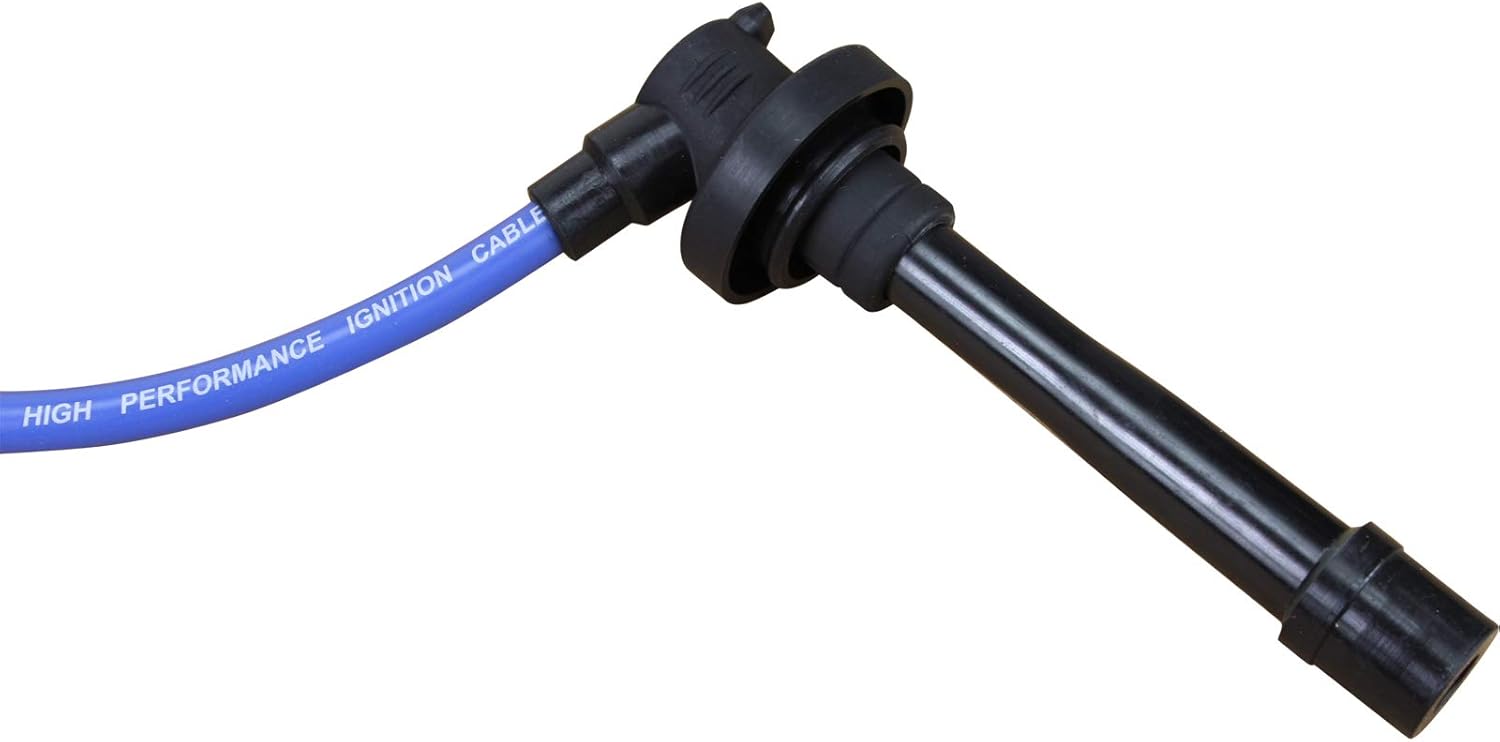 DRAGON FIRE PERFORMANCE 8.5mm Blue Ignition Spark Plug Wire Set For All 1992-2002 Acura Honda Integra Civic B-Series V-Tech All 1.6L 1.8L B16 B17 B18 B20 JDM Replaces HE64 Oem Fit PWTD-DF-BL