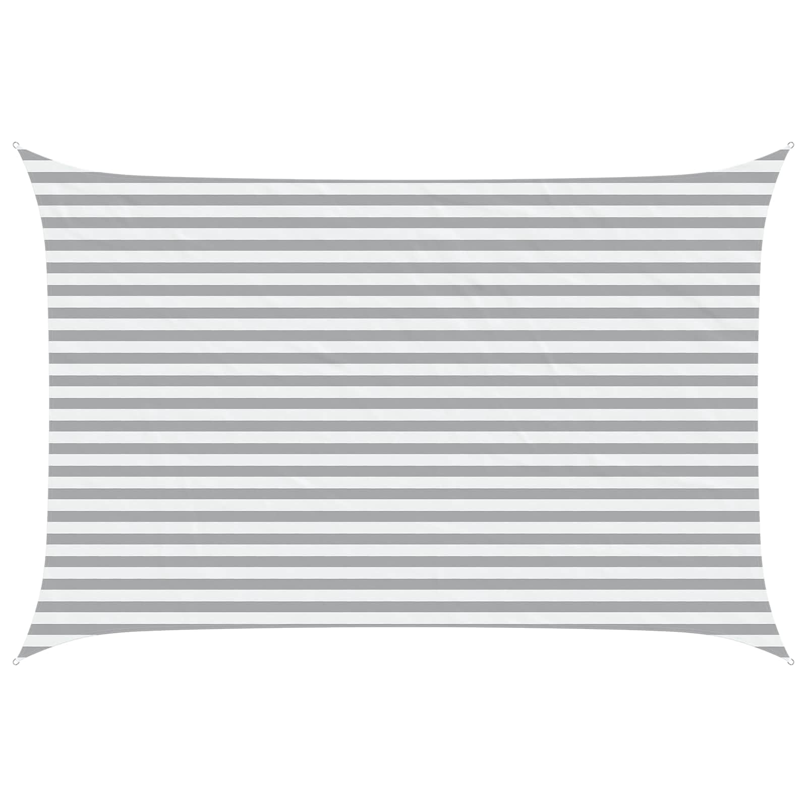 vidaXL Sun Shade Sail Light Grey and White 4.5 x 3 m, Outdoor Shade, UV-Resistant, Rectangular Canopy, Polyester Cover, Modern Terrace, Water Resistant Poolside — image 1
