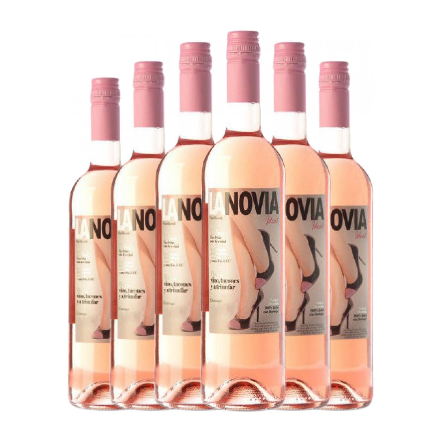 Vitivinícola del Mediterráneo La Novia Ideal Bobal Valencia 75 cl Vino rosado (Caja de 6 Botellas de 75 cl)