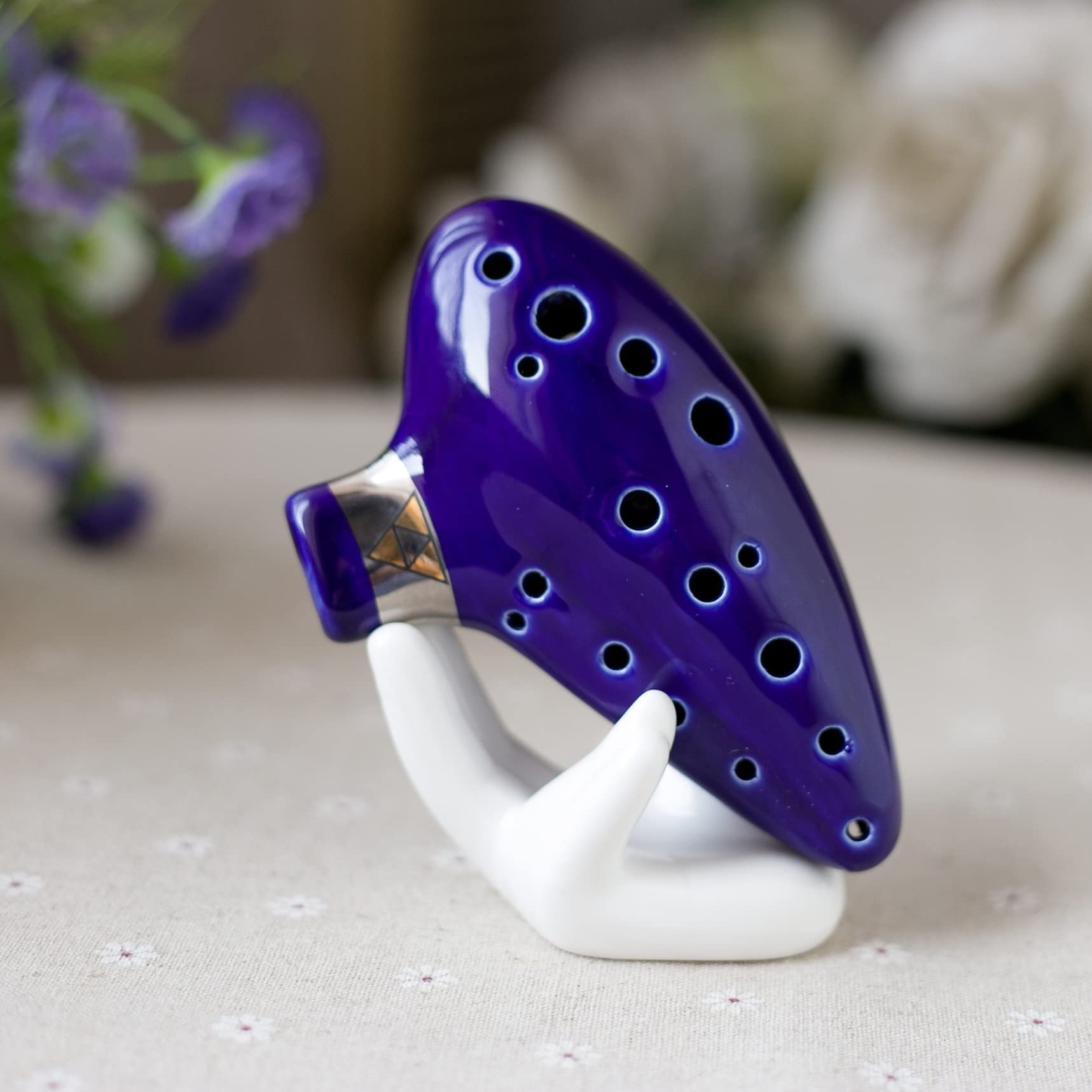 Ocarina Double 16 Trous En Terre Cuite - Ton Alto C (AC), 17 Degrés, Pour Débutants Et Professionnels - 5