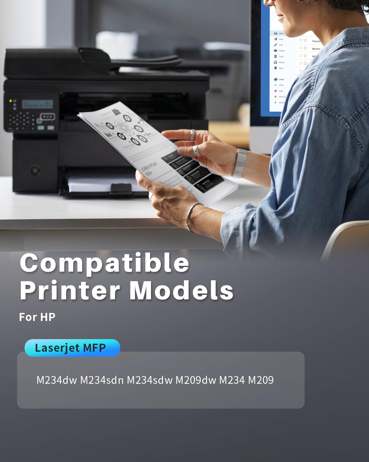 INK4U Toner 135X compatibile con HP 135X W1350X per Stampanti HP LaserJet M209dw M234dw M234sdn M234sdw (Con chip, 1 Nero)