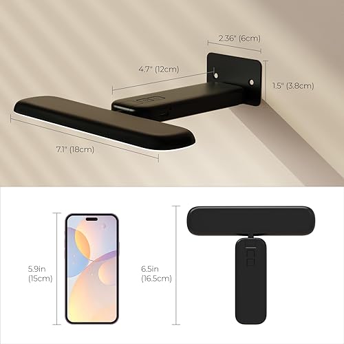 Miniatura 20 de FULEN Luces de pared recargables para pared, luces de pared alimentadas con control remoto, luces de arte para pinturas, luces de marco de fotos