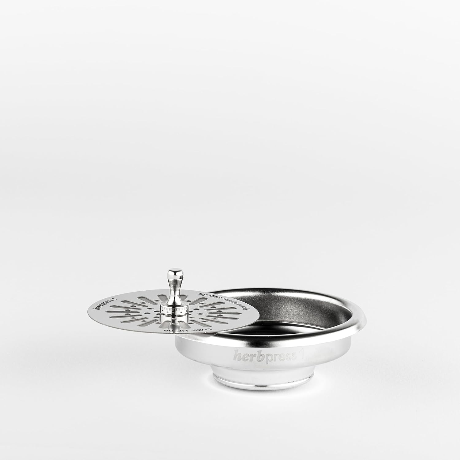 Stainless Steel Infusion Filter with Diffuser – For Herbal Infusions & Extracts Using Espresso Machines, 59 mm Inner Diameter, 70 mm Rim, Compatible with 58/58.4 mm Tampers