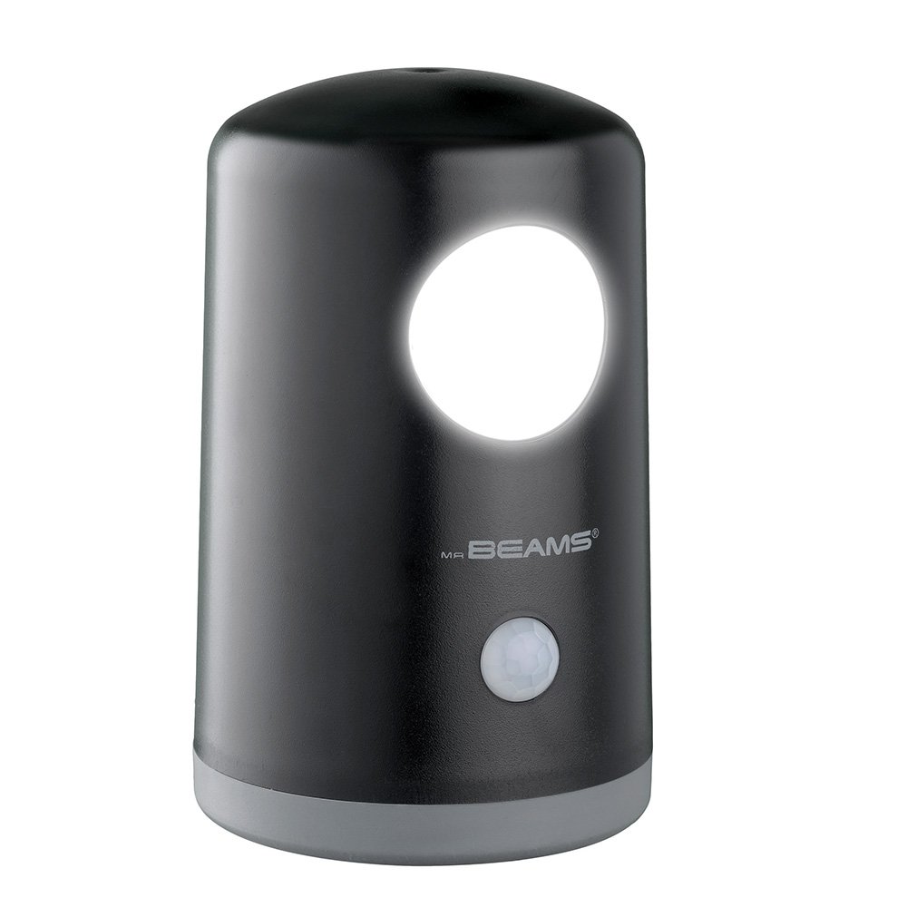 Mr. Beams MB750-BLK-01-00 Wireless Battery-Operated, Portable, Motion-Sensing LED Nightlight, Black