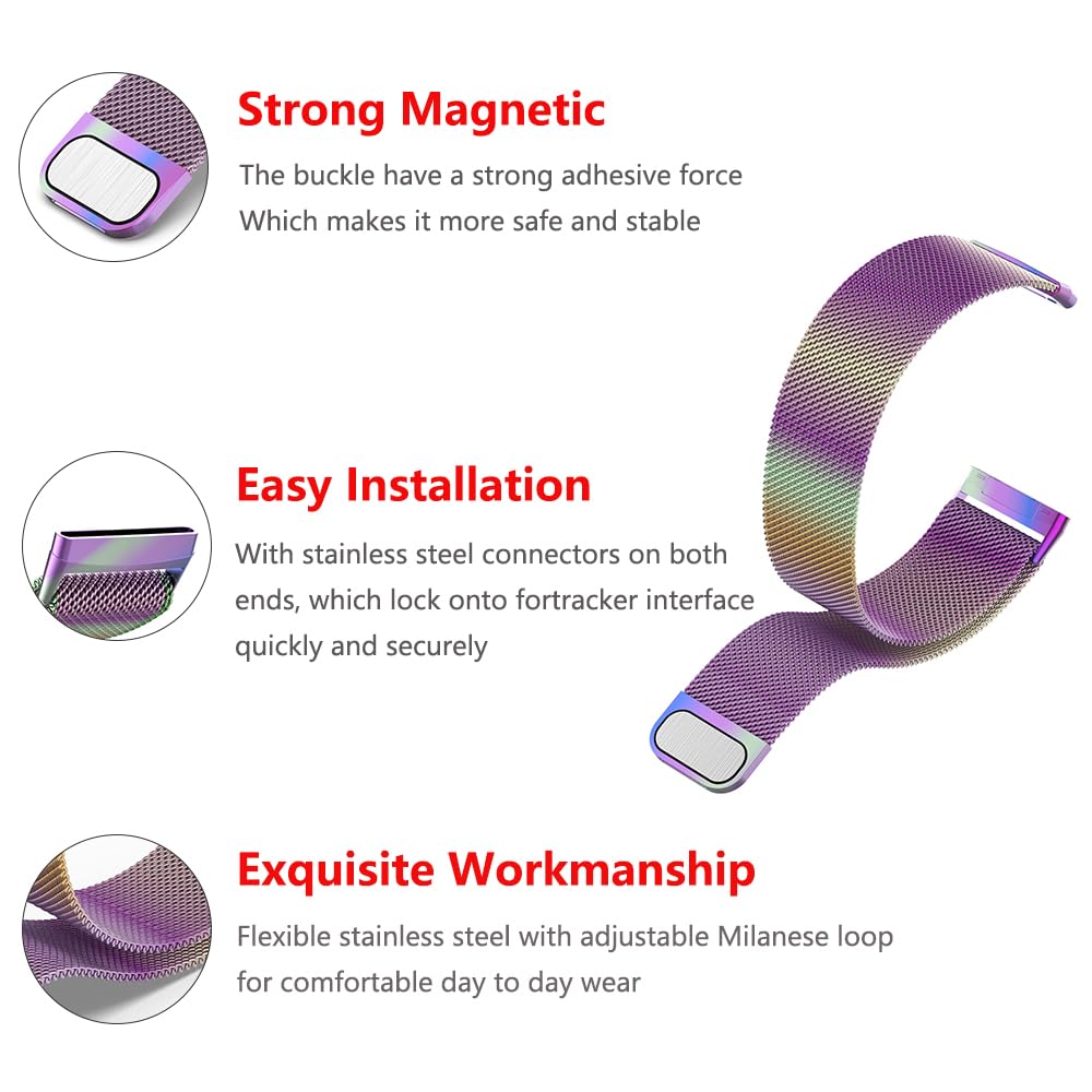 Moydolo Compatible with Fitbit Versa 3 Versa 4 Bands Women Men - Image 3