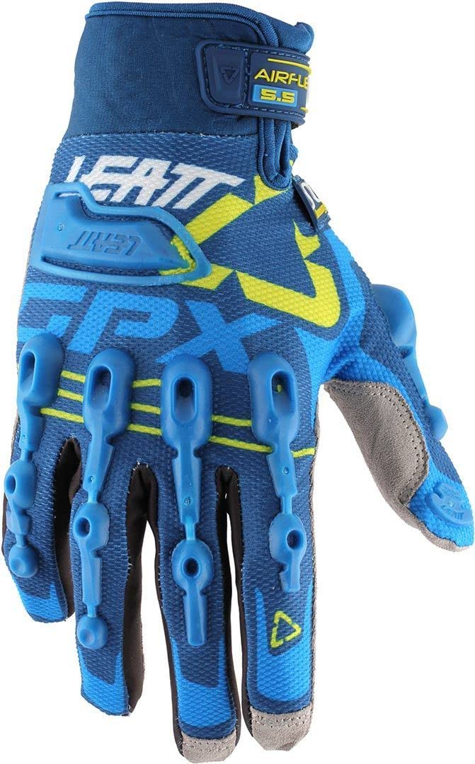 Leatt GPX 5.5 Windblock Handschuhe, blau/gelb, XS Auto & Motorrad