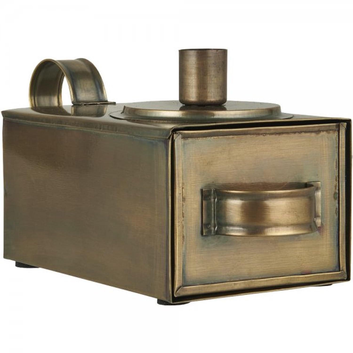 Ib Laursen Gold Candle Holder For Tapered Candle Box Width 10 X Height 11 X Length 20.5 Cm