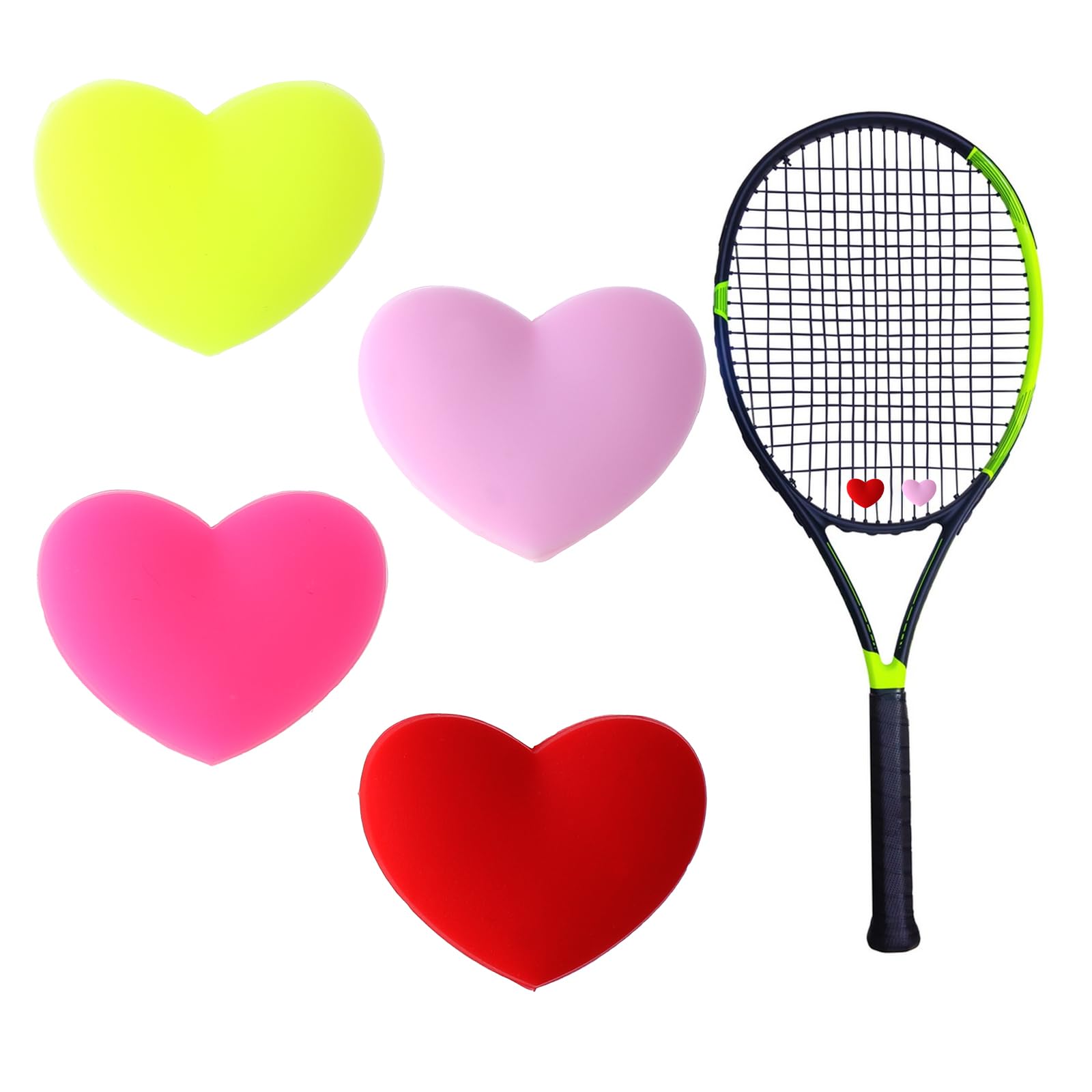 6 Tennis-Dämpfer In Blumen-Form – Silikon-Stoßdämpfer Für Tennisschläger