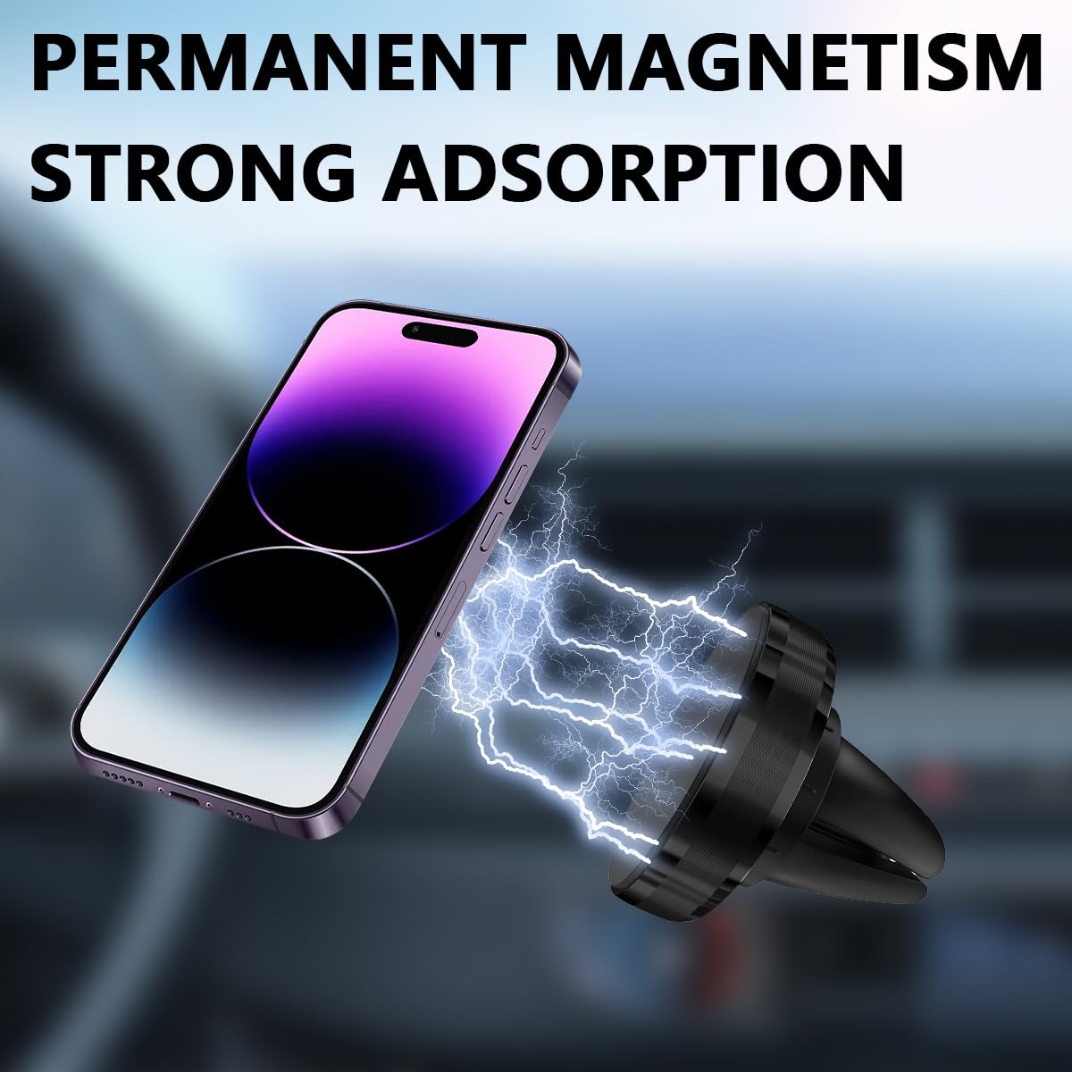 Supporto Magnetico Universale Auto Con Ricarica Wireless – Rotazione 360° - Foto 2