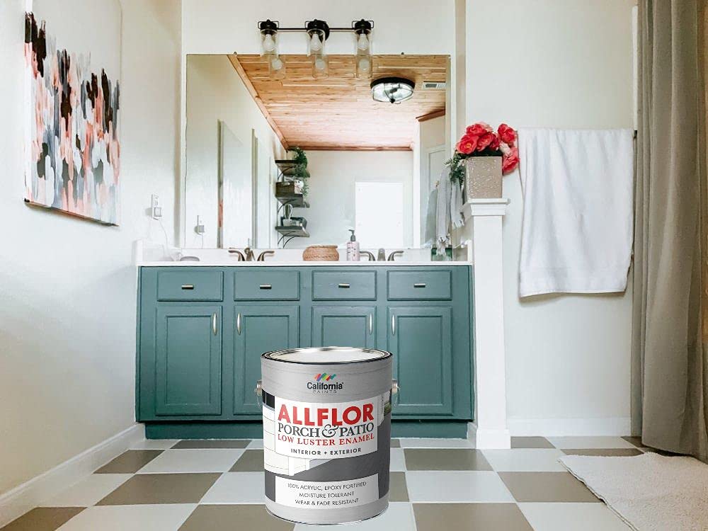 ALLFLOR California Paints Porch, Patio, Floor Paint (Quart, Coast Guard Gray) Buy Online in UAE