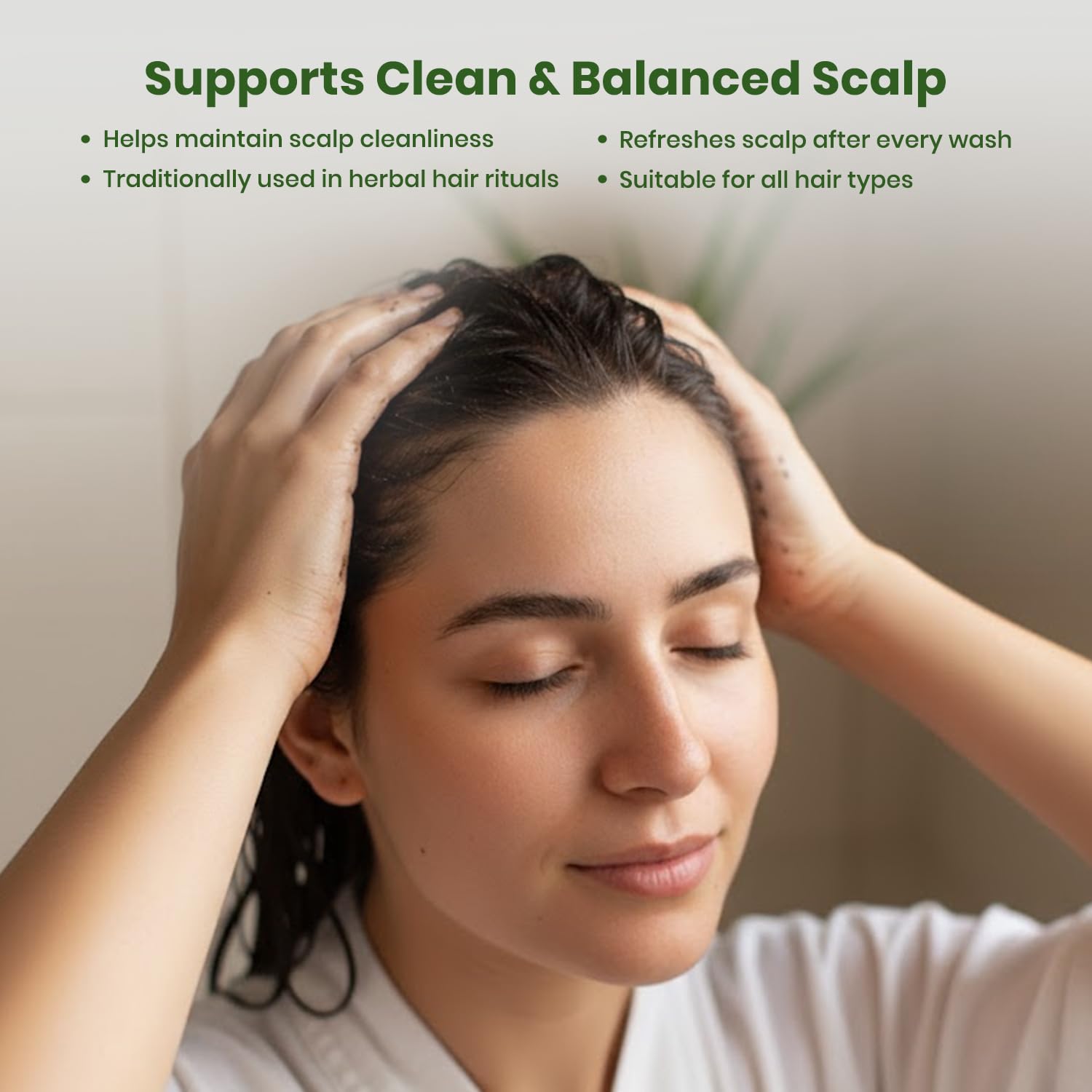 Foodherbs Herbal Shikakai Powder | Blend of Shikakai, Hibiscus Flower, Fenugreek, Green Gram, Vetiver, Soap Nut | 200 g / 0.44 Lbs | Natural Hair and Scalp Cleanser | Herbal Shampoo