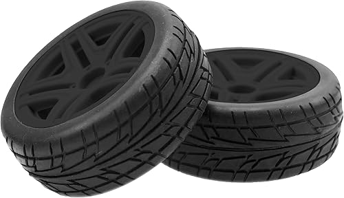 Miniatura 5 de OD2.75 pulgadas, llantas de cubo hexagonal de 0.47 pulgadas, llantas de nailon y goma compatibles con HSP Tamiya HPI, Kyosho Traxxas WLtoys 110 112