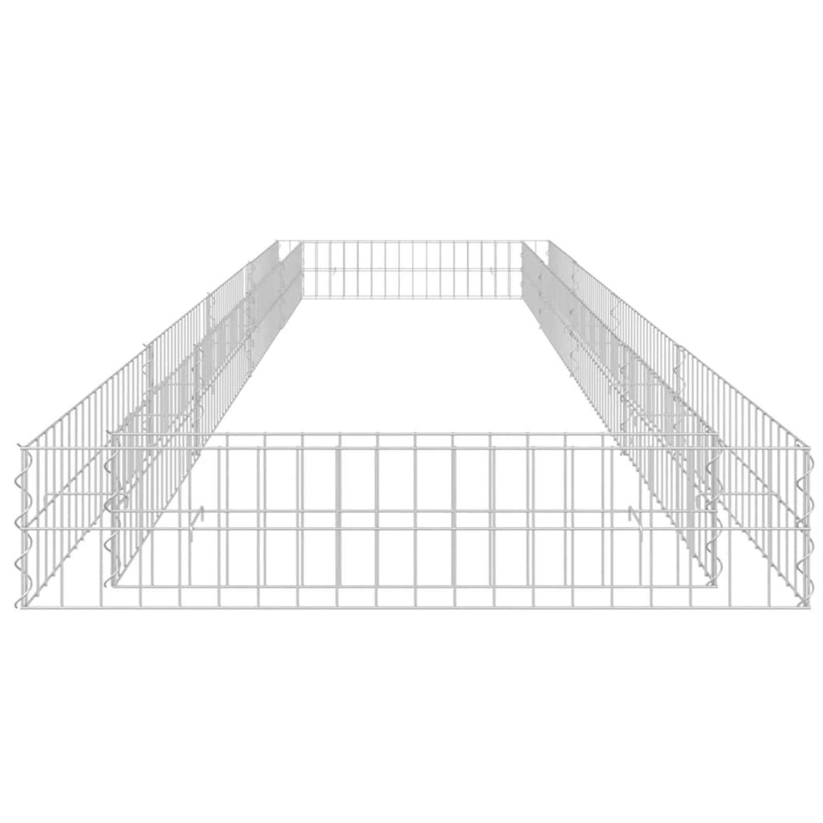 ShGaxin Arriate, Stół Do Uprawy Roślin, Ogród Domowy, Aromatyczne Rośliny, Gabiony Ogrodowe, Gabiony Stalowe 400x100x20 cm