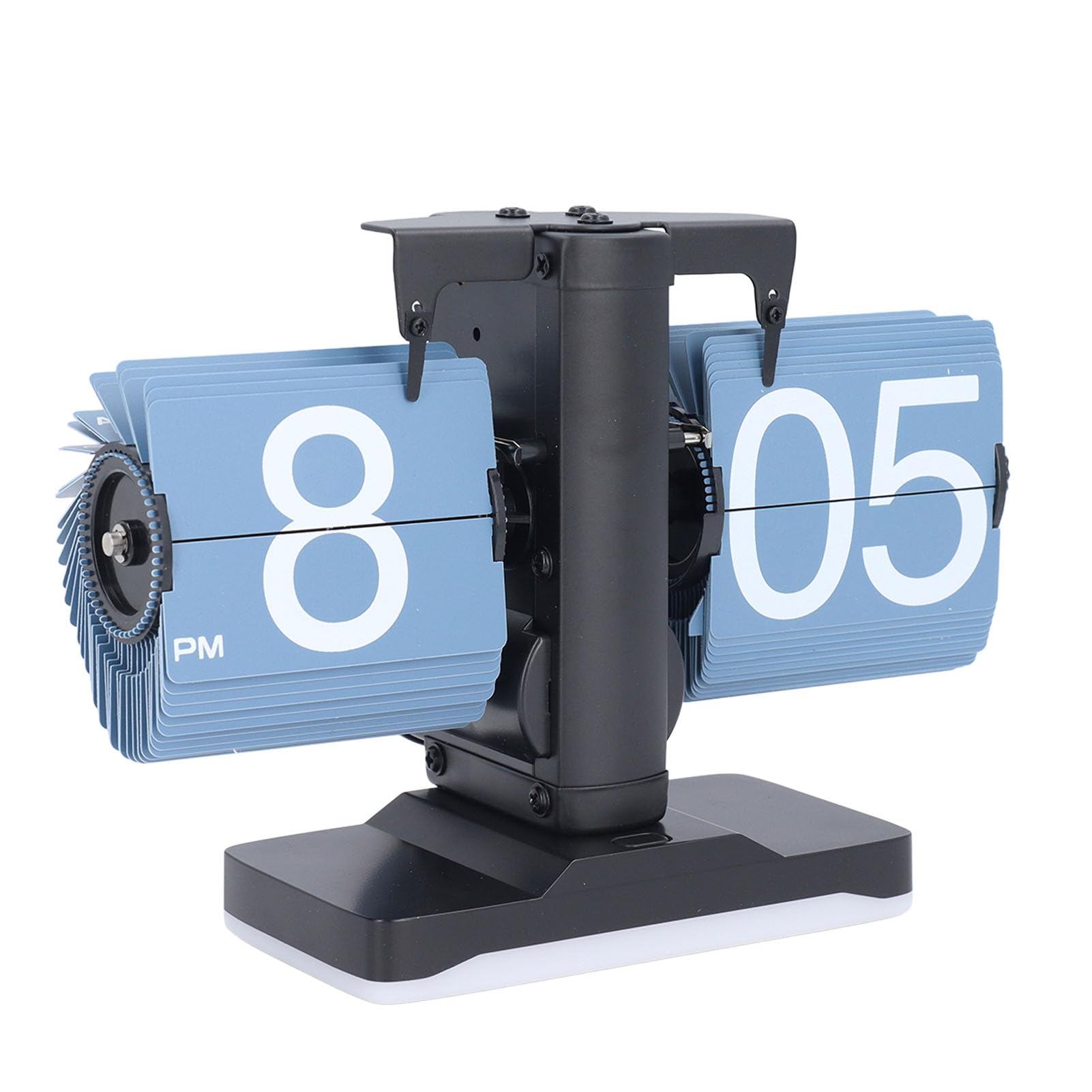 Reloj de Pared Retro Silencioso, Pantalla de Giro Automatico
