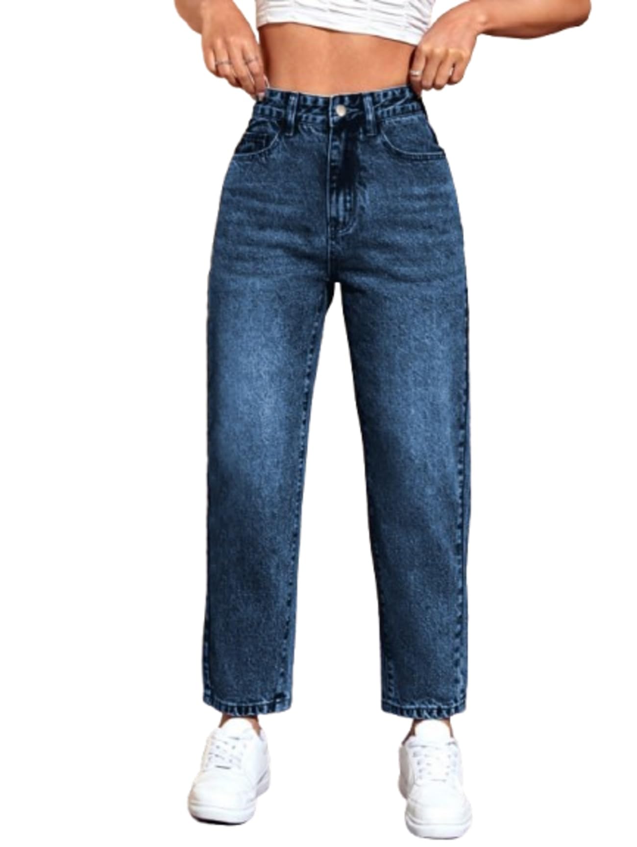ben martin Mom Fit Jeans for Women || High Waist Tapered Fit Stretchable Jean's Pant for Women's || Relax Fit Carrot Jean:s || Stylish Jean,s for Woman || Casual Denim Mom Jean::s-picture-33