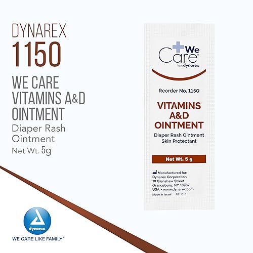 Miniatura 2 de Dynarex 268883 Ungüento de vitaminas A y D, blanco, paquete de 0.18 oz, paquete de 144