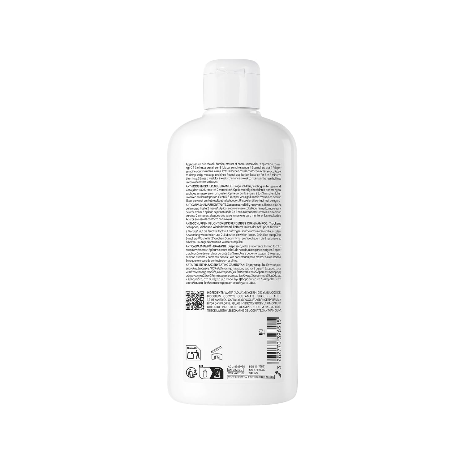 DUCRAY Kelual Elution - Anti-Schuppen Begleitpflege-Shampoo - Schützt Mikrobiom - Pirocton-Olamin - Beugt Rückfällen vor - Besonders mild - Für empfindliche Kopfhaut & gefärbtes Haar - 400 ml