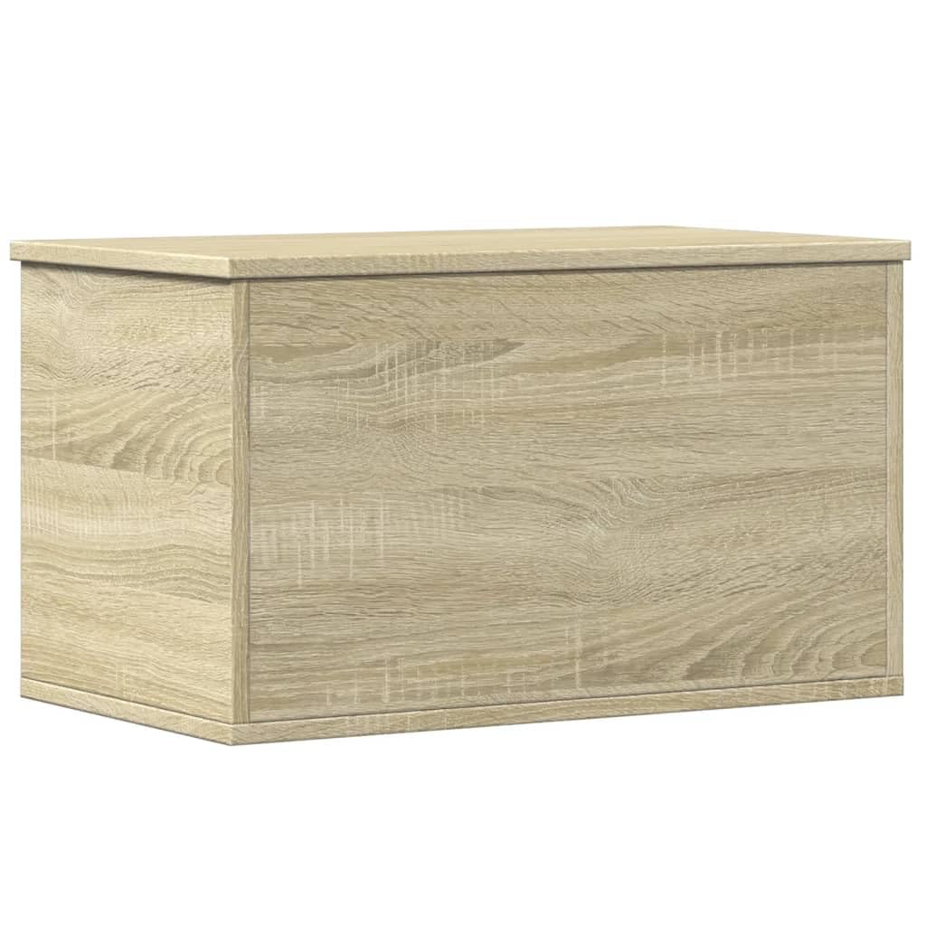 vidaXL Truhe, SpielzeugSpielzeugbox mit Stauraum, Aufbewahrungsbox für Wohnzimmer, Auflagenbox Kissenbox Spielzeugbox, Sonoma-Eiche Holzwerkstoff