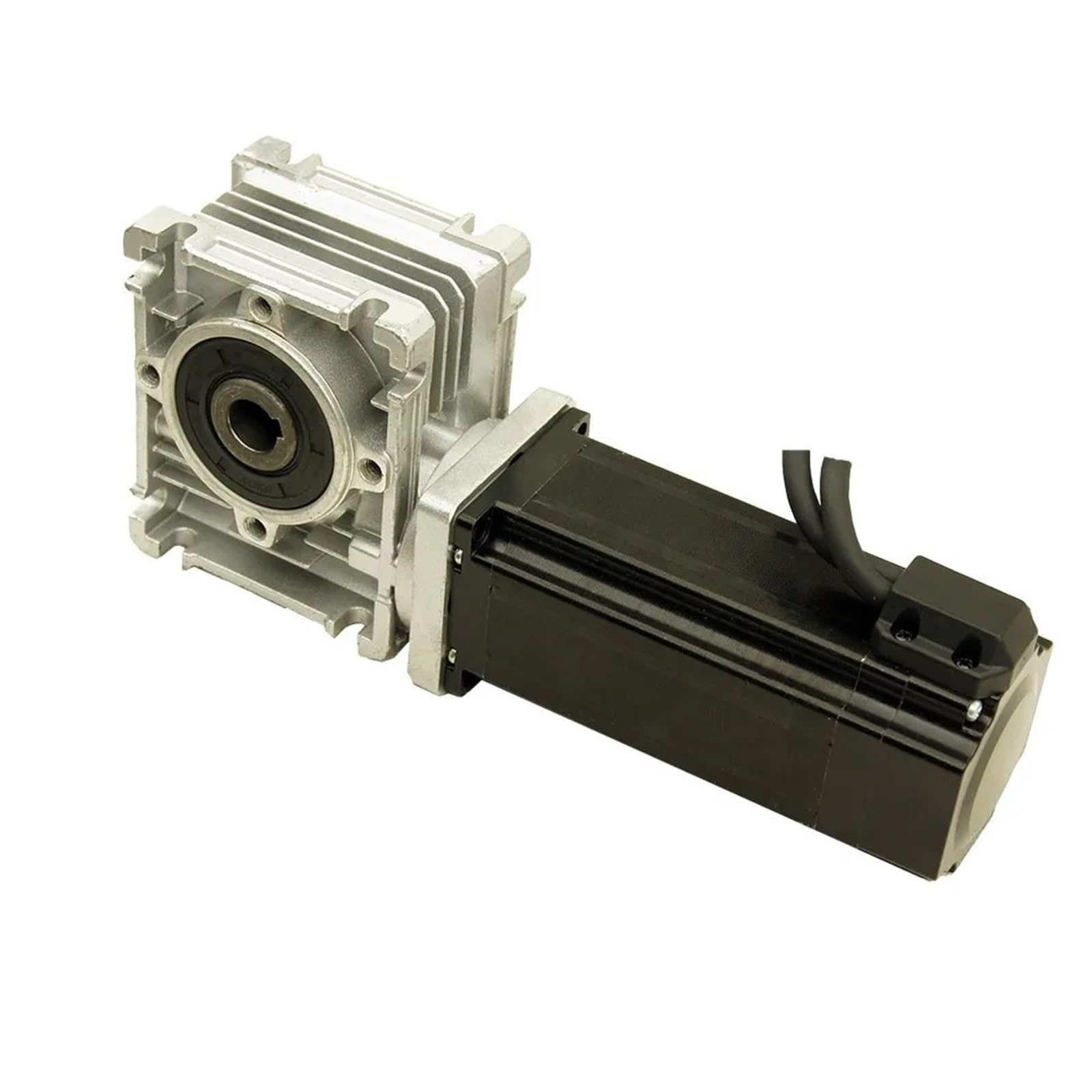 RISWEKFW NEMA24 4.8Nm Worm Geared Closed Loop Stepper Motor 5.8A and Driver Kit 60HSEWG112+HSE57 Reducer(Ratio 80 to 1,Single output shaft)