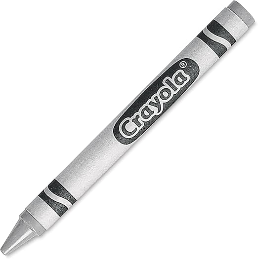 Crayola Metallic Silver Crayons, Bulk Crayons, 12 Count